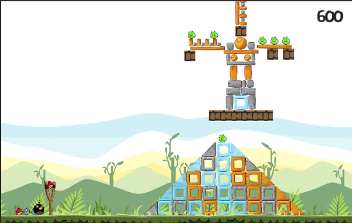 Generated Angry Birds level